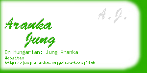 aranka jung business card